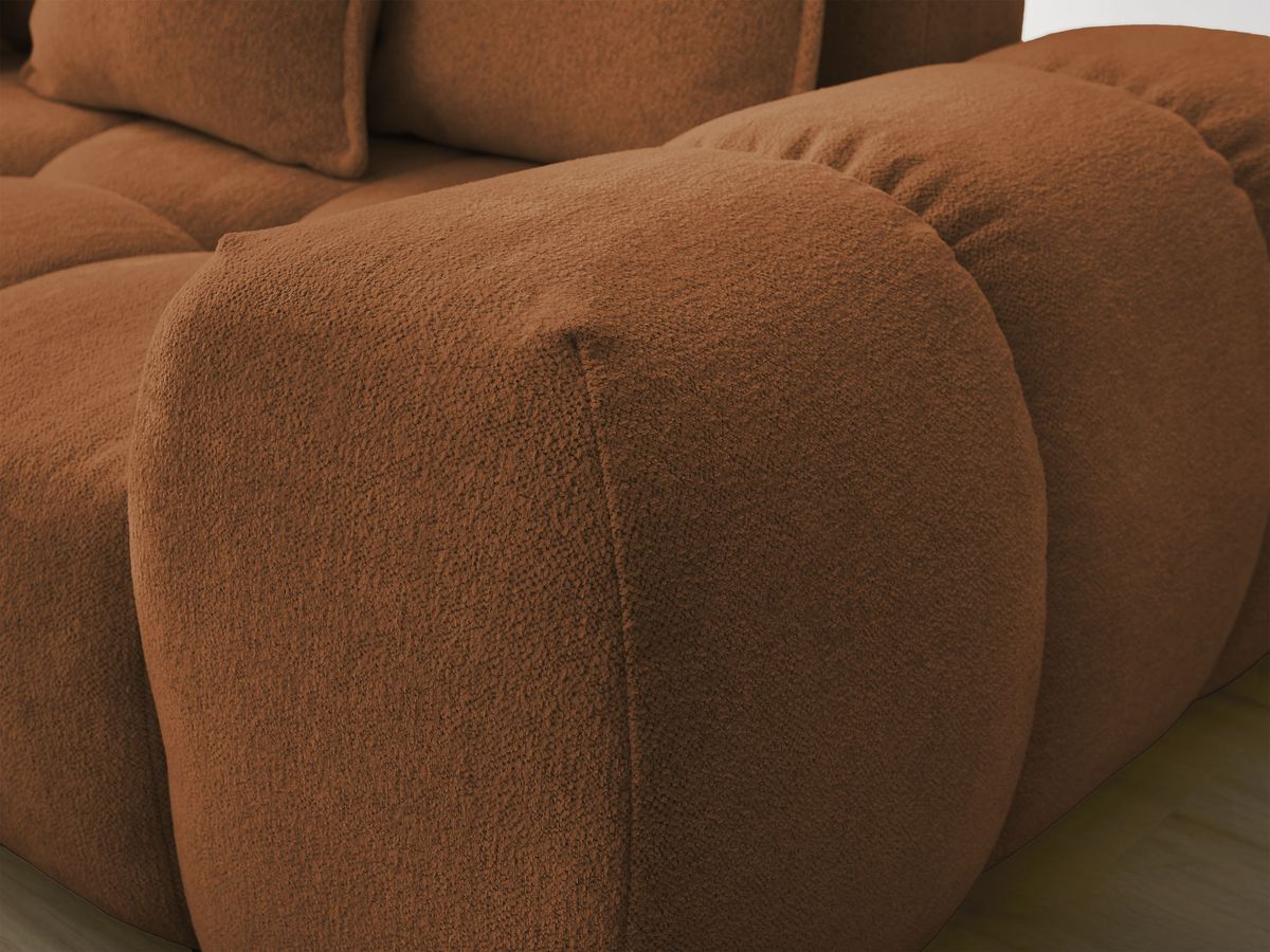Canapé d'angle L convertible coffre EVEREST tissu chiné