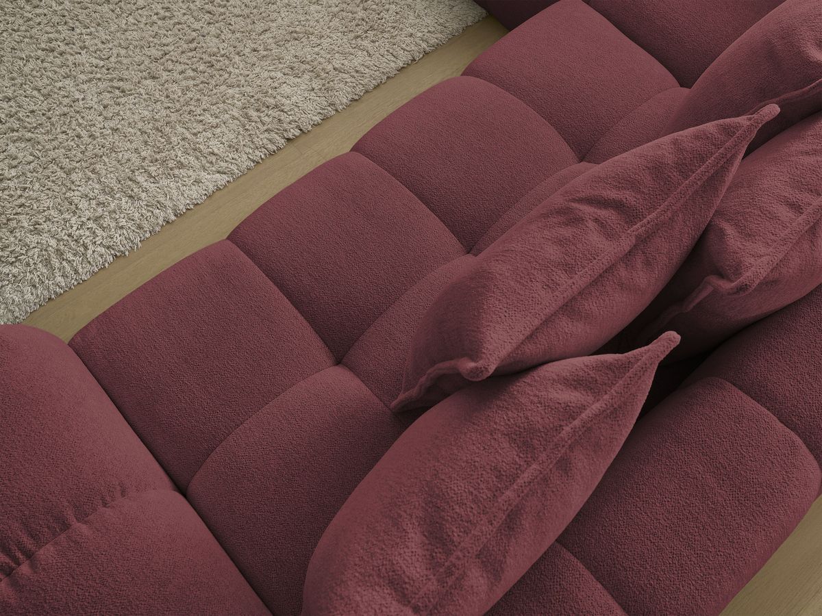 Canapé d'angle L convertible coffre EVEREST tissu chiné
