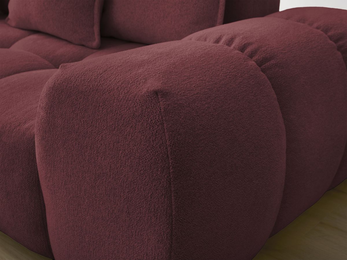 Canapé d'angle L convertible coffre EVEREST tissu chiné