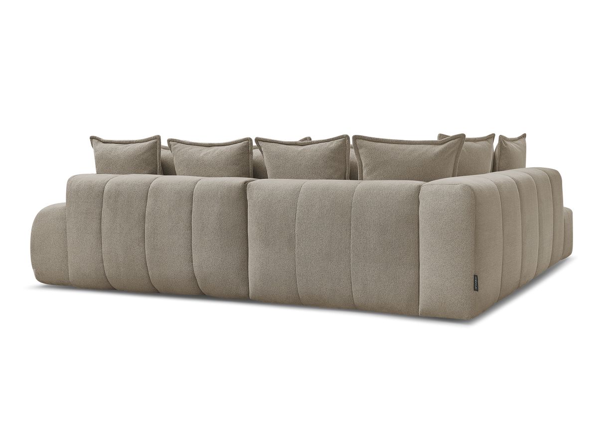 Canapé d'angle L convertible coffre EVEREST tissu chiné