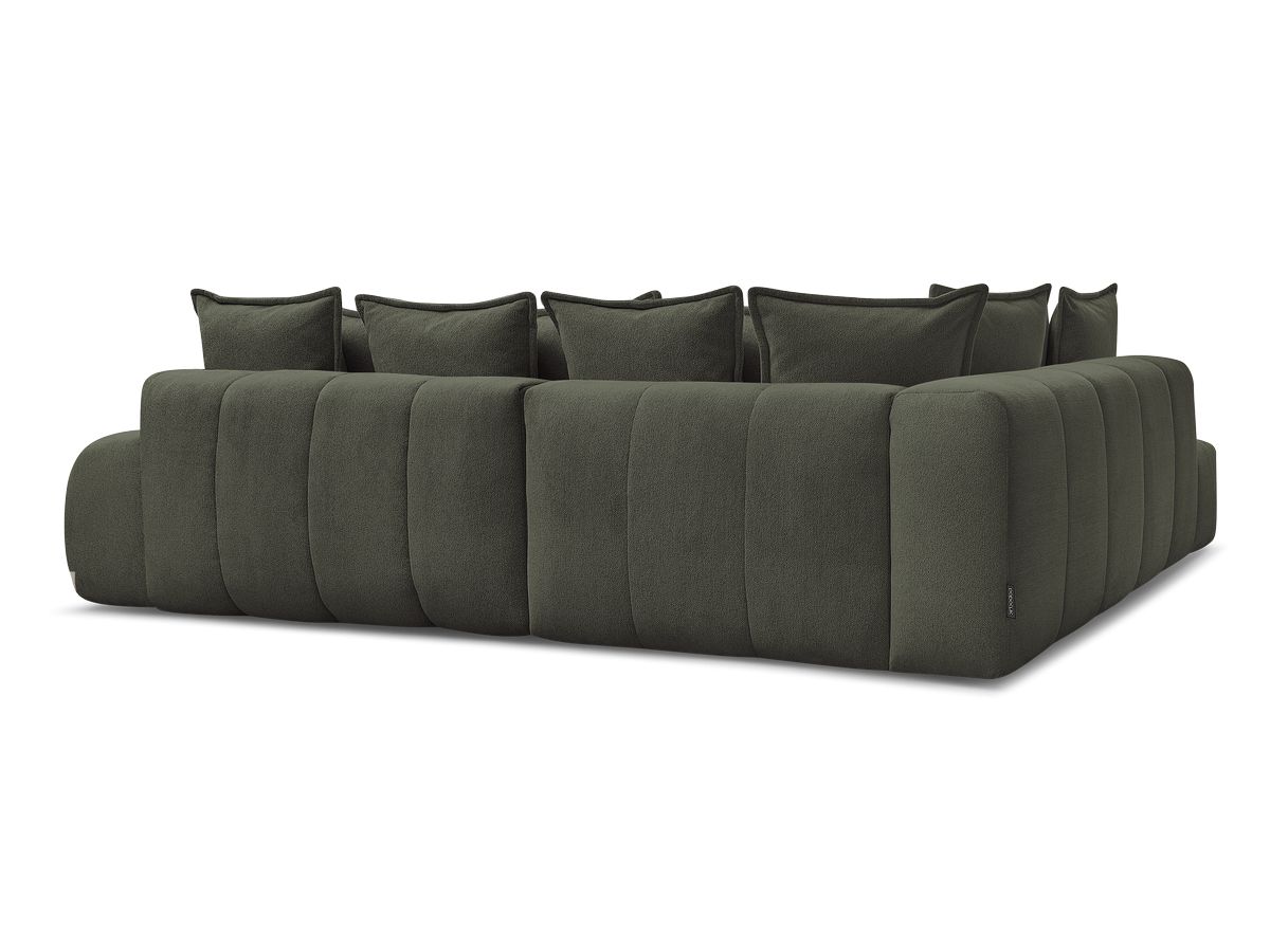 Canapé d'angle L convertible coffre EVEREST tissu chiné