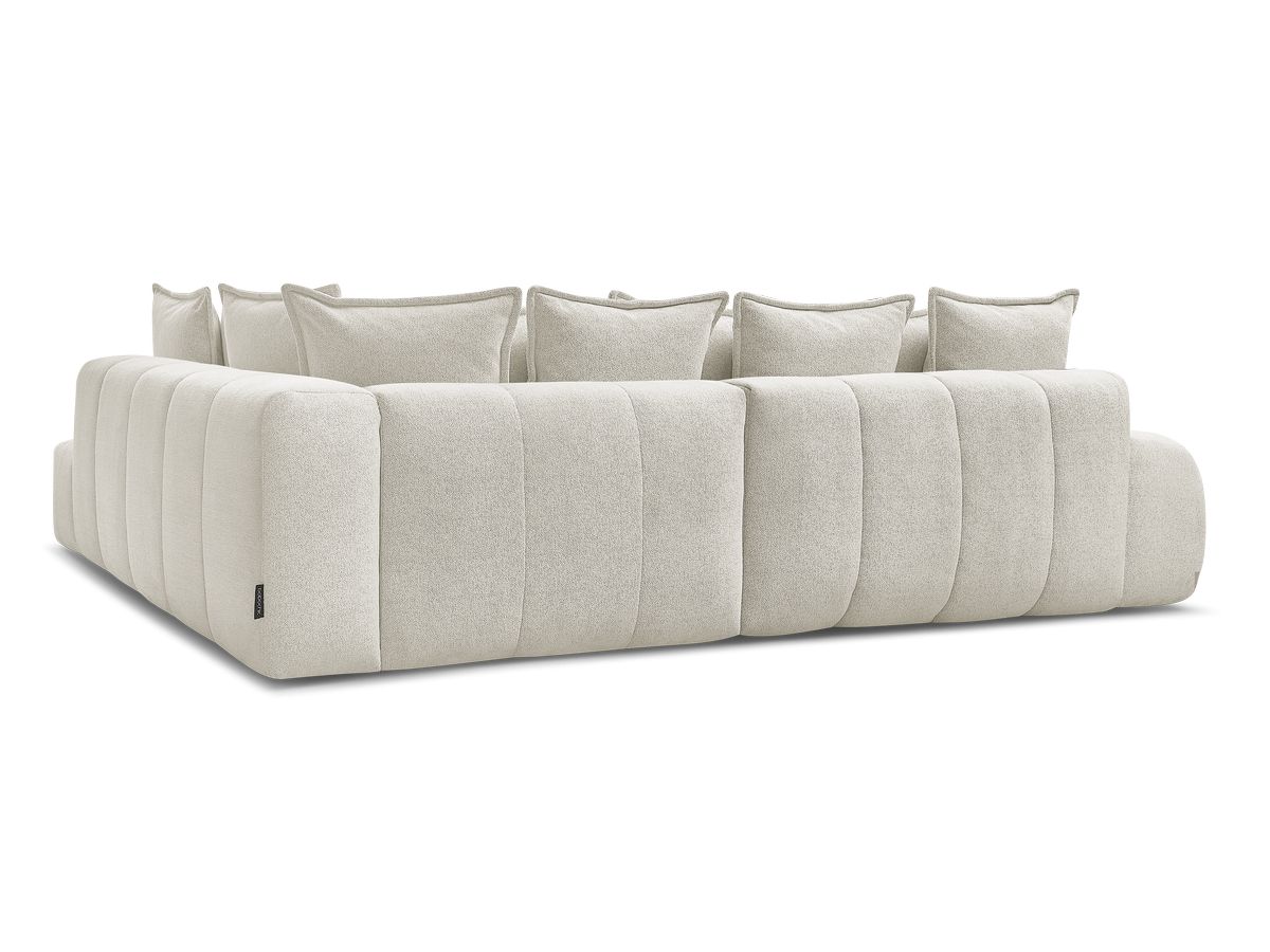 Canapé d'angle L convertible coffre EVEREST tissu chiné