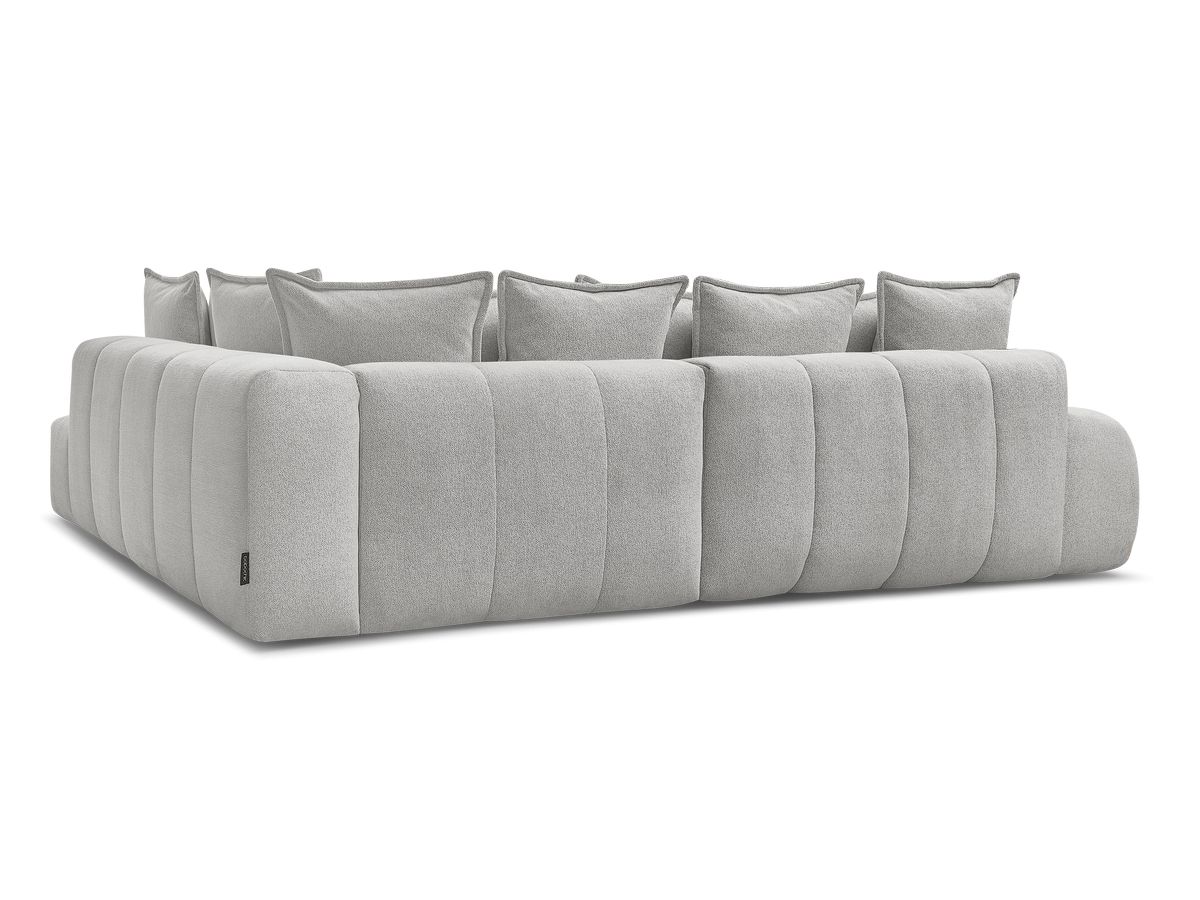 Canapé d'angle L convertible coffre EVEREST tissu chiné