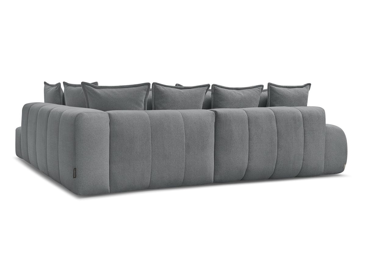 Canapé d'angle L convertible coffre EVEREST tissu chiné