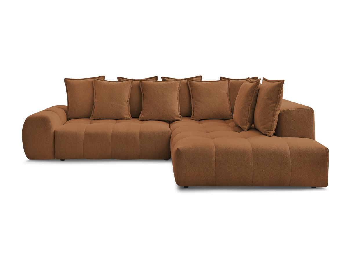 Canapé d'angle L convertible coffre EVEREST tissu chiné
