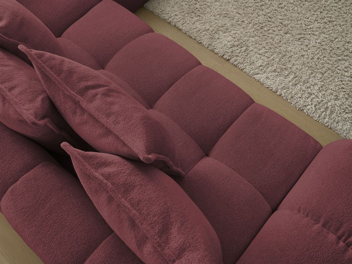 Canapé d'angle L convertible coffre EVEREST tissu chiné
