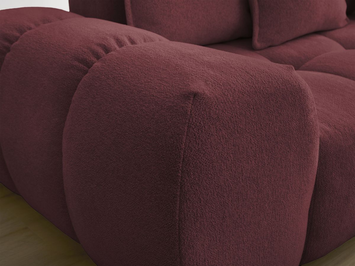 Canapé d'angle L convertible coffre EVEREST tissu chiné