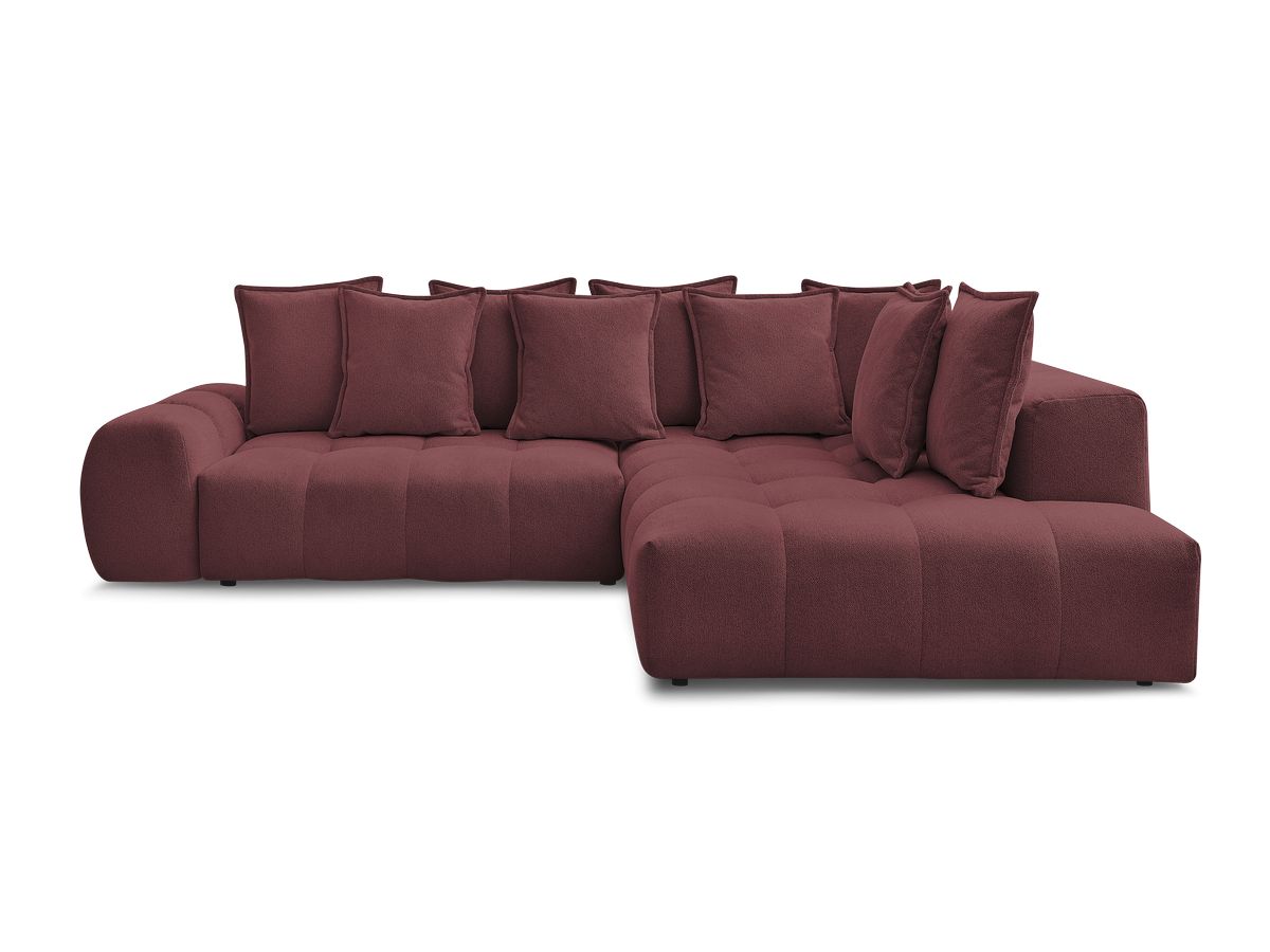 Canapé d'angle L convertible coffre EVEREST tissu chiné