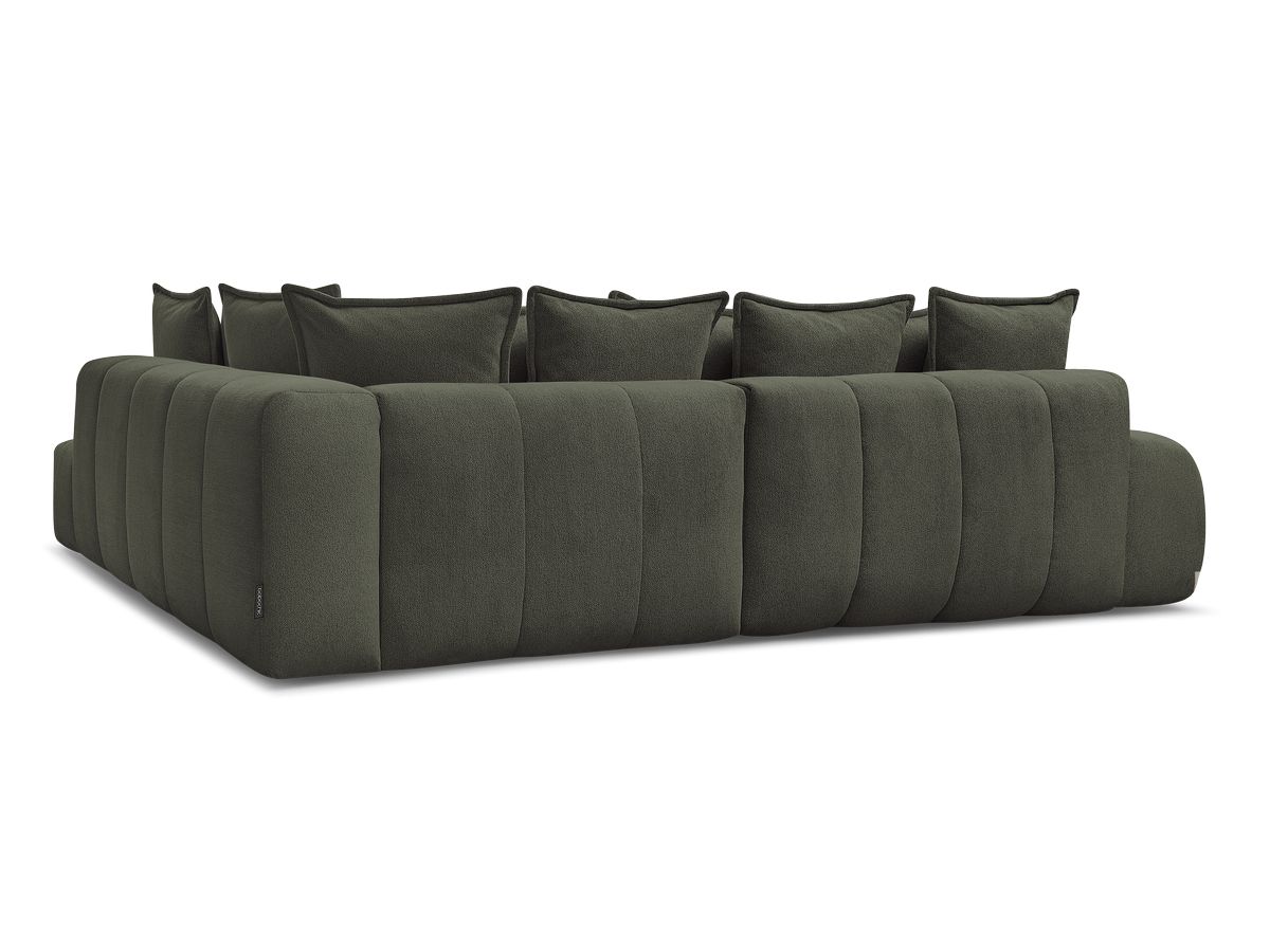 Canapé d'angle L convertible coffre EVEREST tissu chiné