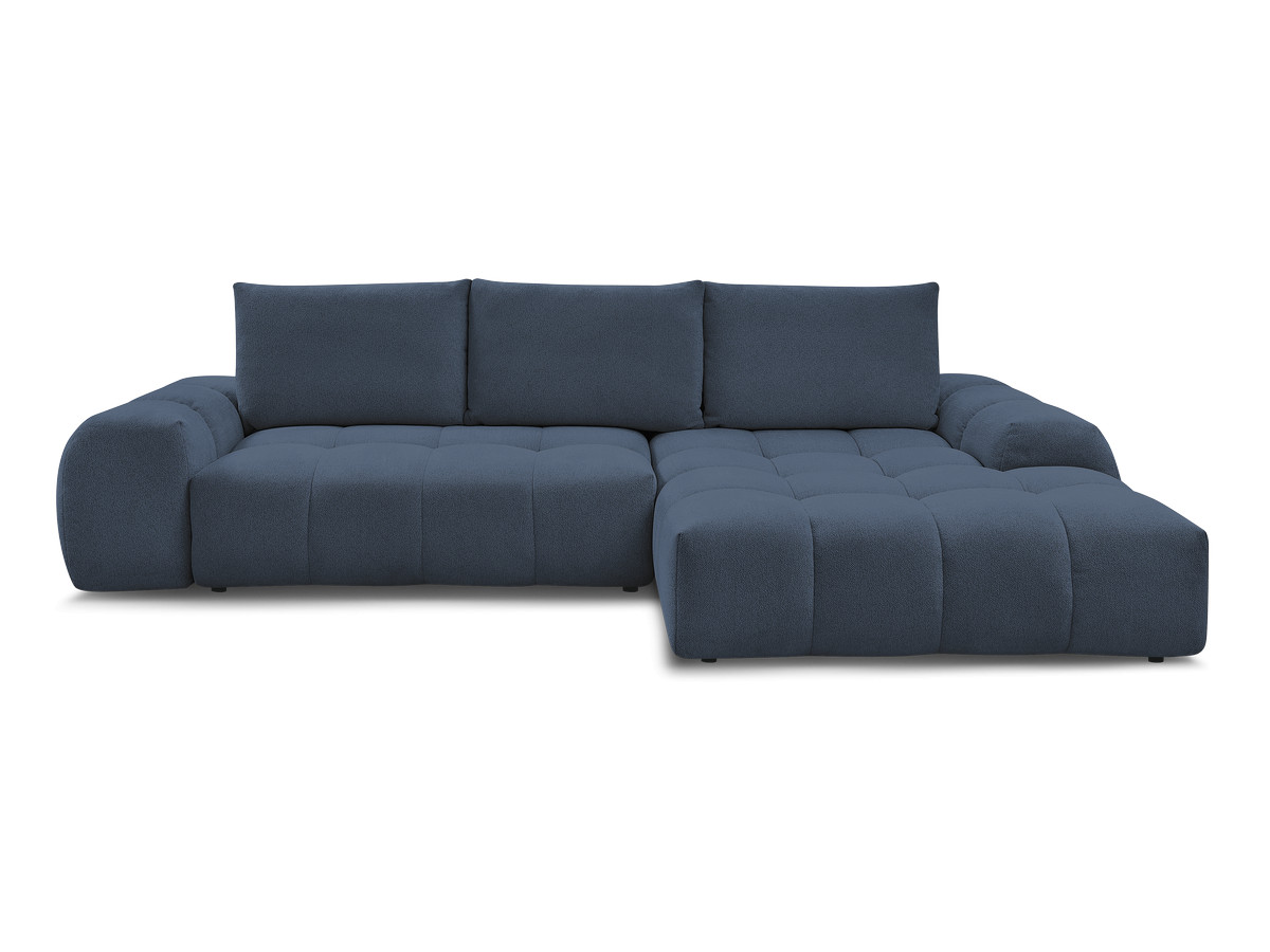 Canapé d'angle convertible coffre EVEREST tissu chiné