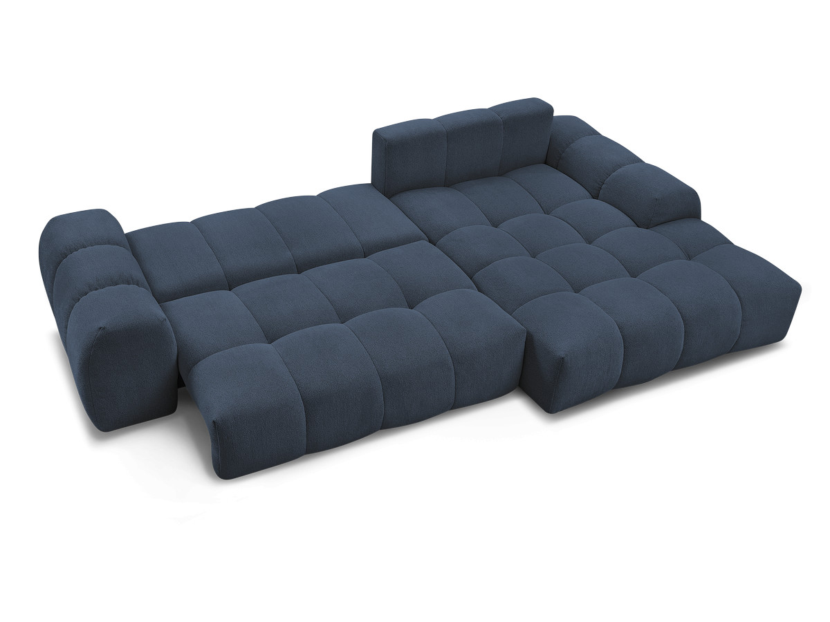 Canapé d'angle convertible coffre EVEREST tissu chiné