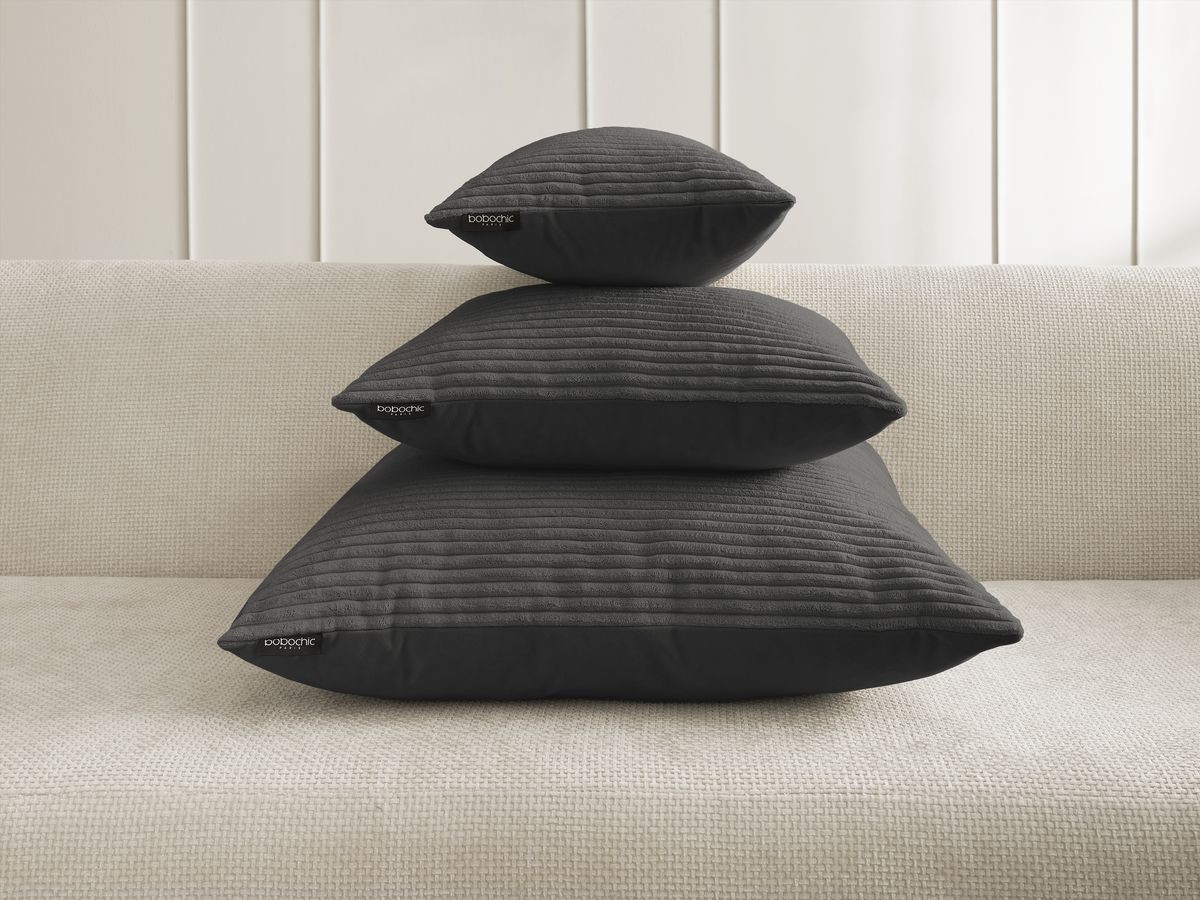 Coussin biface STOCKHOLM gris — vue 5