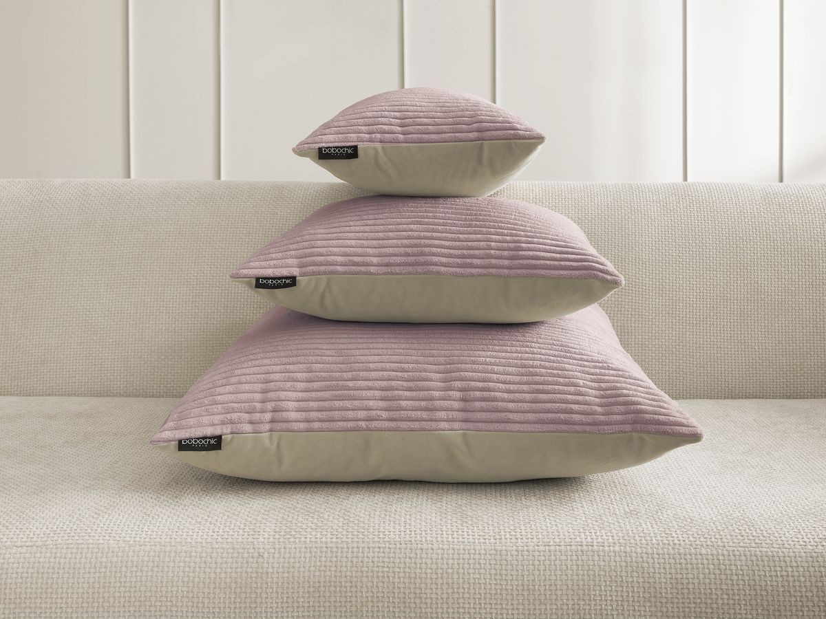 Coussin biface STOCKHOLM violet — vue 5