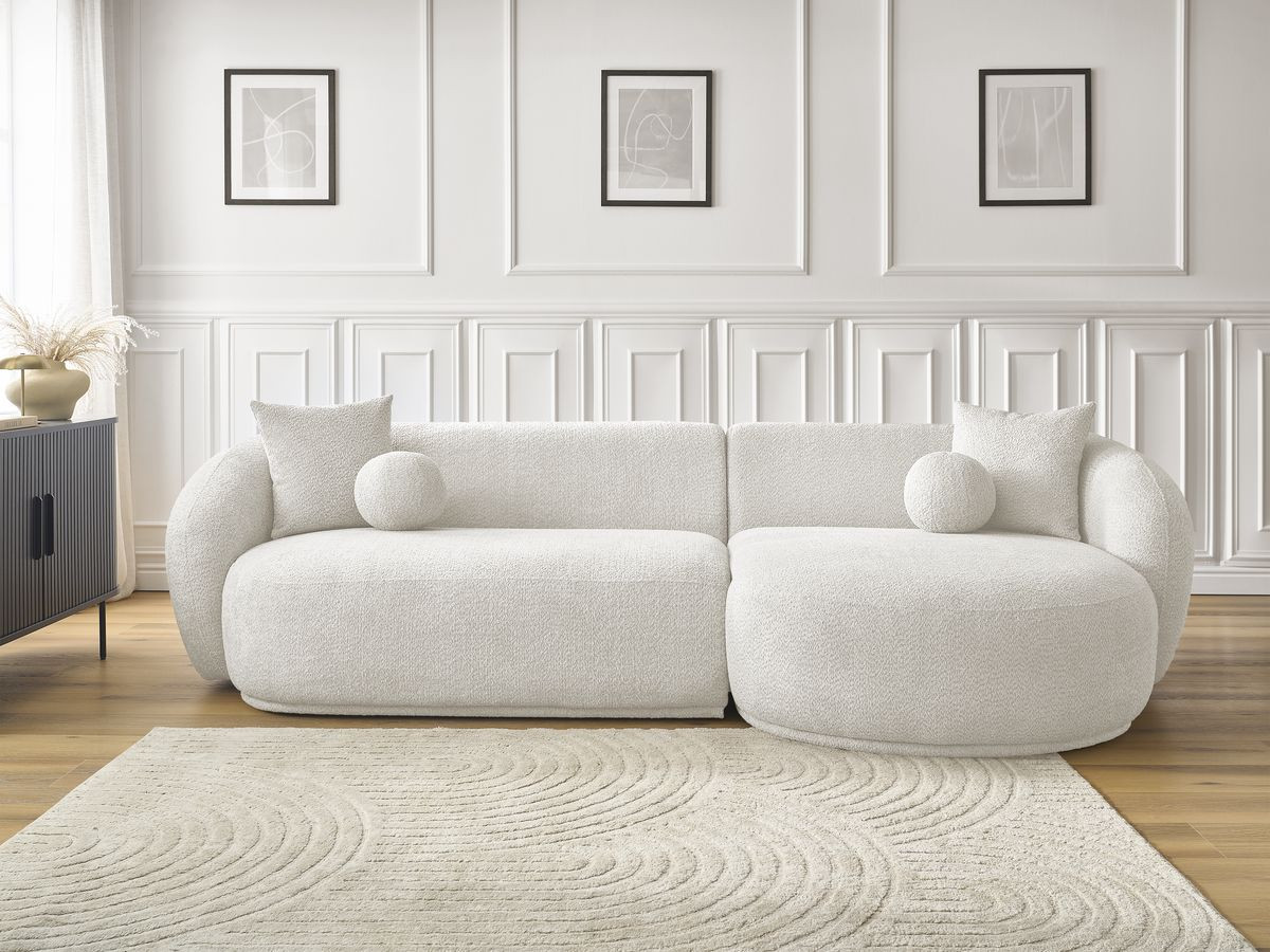 Canapé d'angle ASHLEY blanc — vue 5