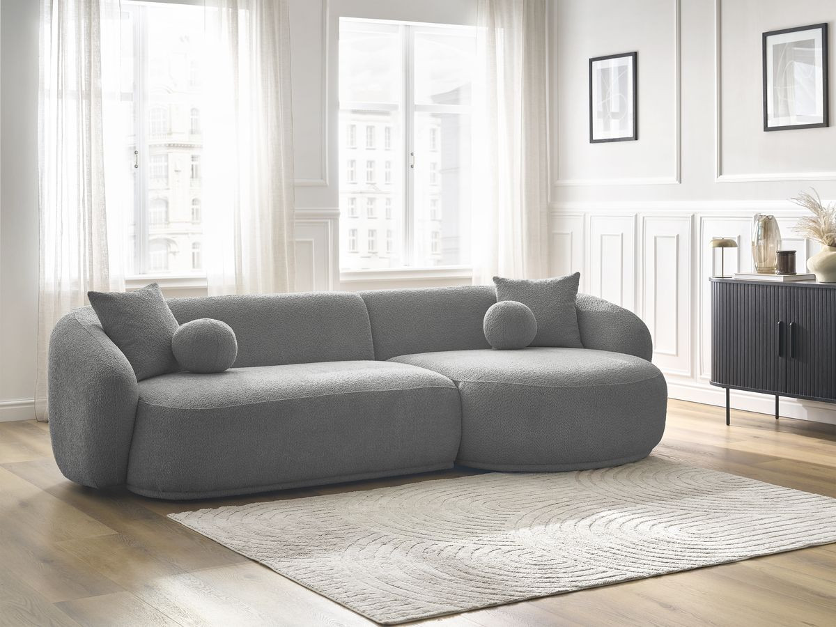 Canapé d'angle ASHLEY gris clair — vue 6