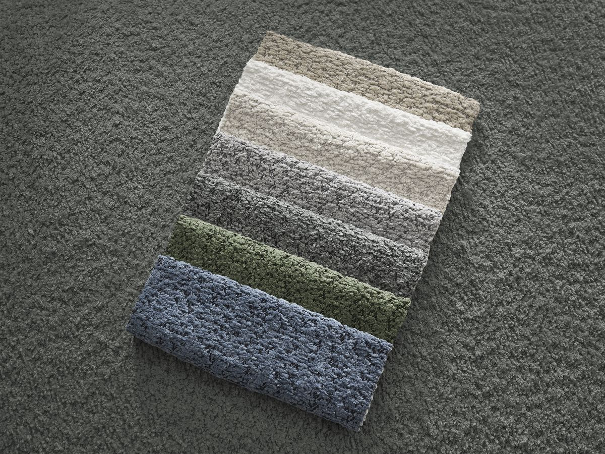 Canapé d'angle ASHLEY avec pouf gris foncé — vue 4