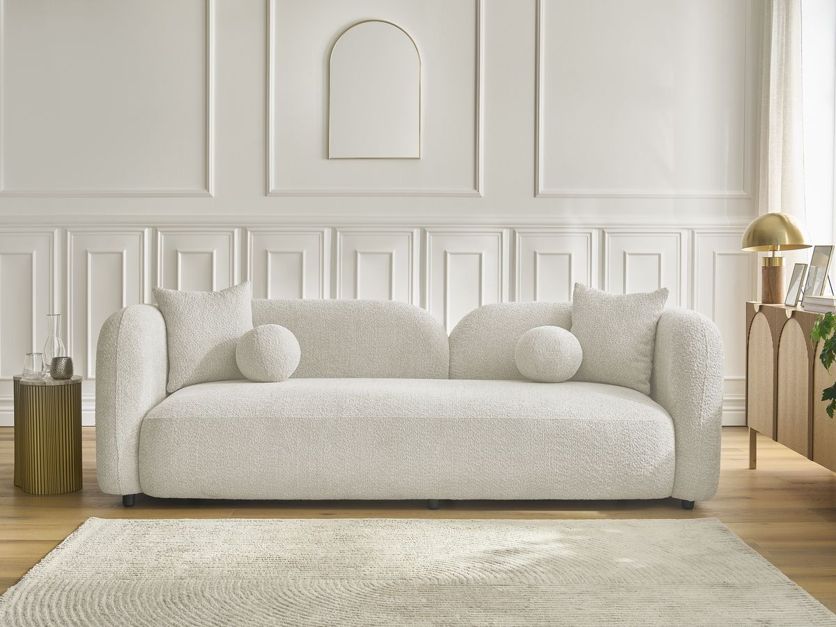 Canapé droit 3 places HAILEY beige — vue 5