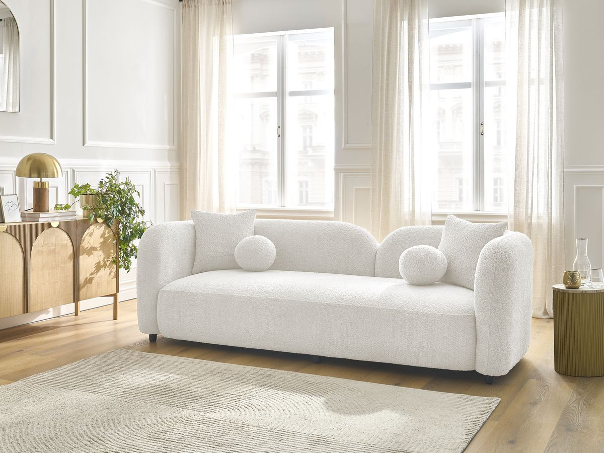 Canapé droit 3 places HAILEY blanc — vue 6