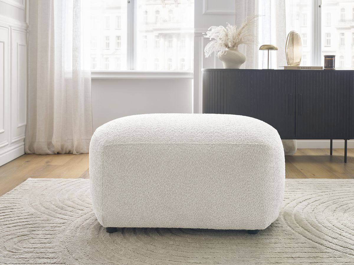 Pouf ASHLEY blanc — vue 5