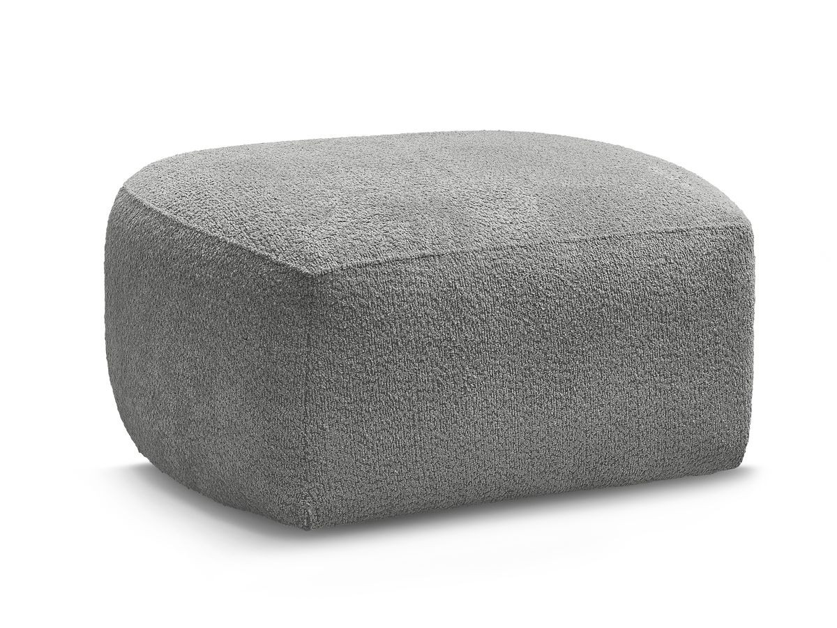 Pouf ASHLEY tissu bouclette