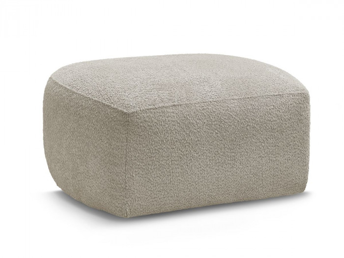 Pouf ASHLEY tissu bouclette