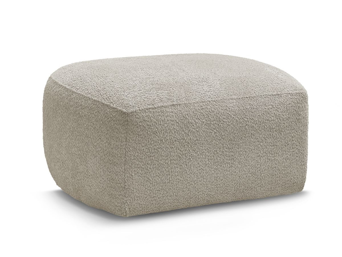 Pouf ASHLEY tissu bouclette