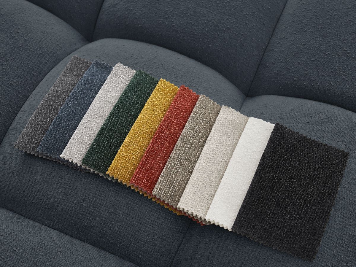 Canapé panoramique convertible coffre EVEREST tissu texturé
