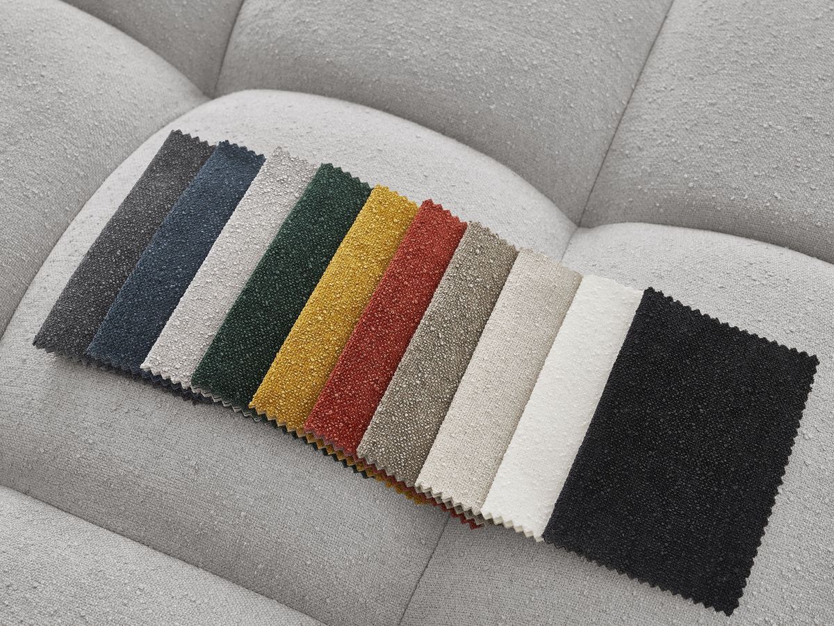 Canapé panoramique convertible coffre EVEREST tissu texturé