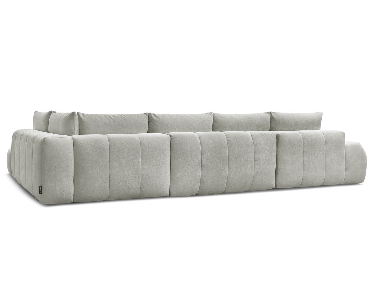 Canapé panoramique convertible coffre EVEREST tissu texturé