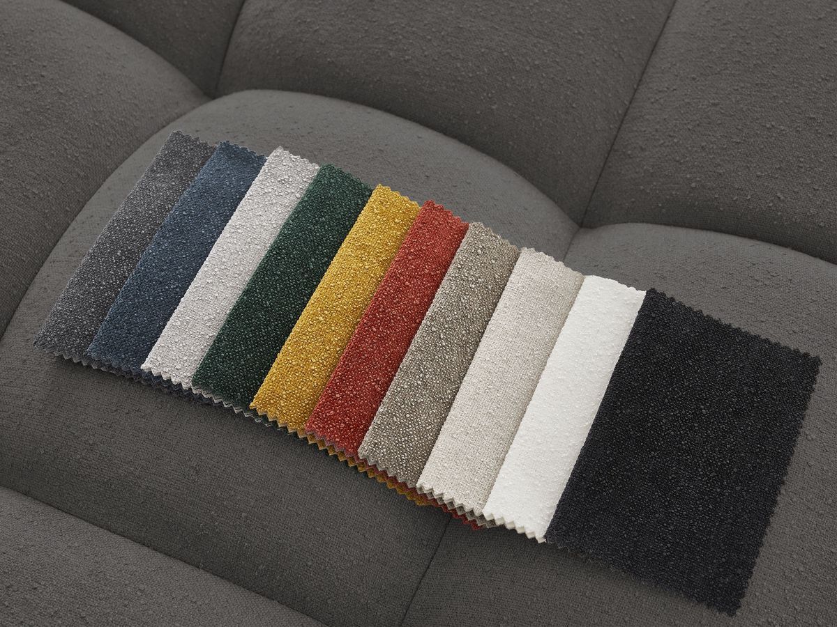 Canapé panoramique convertible coffre EVEREST tissu texturé