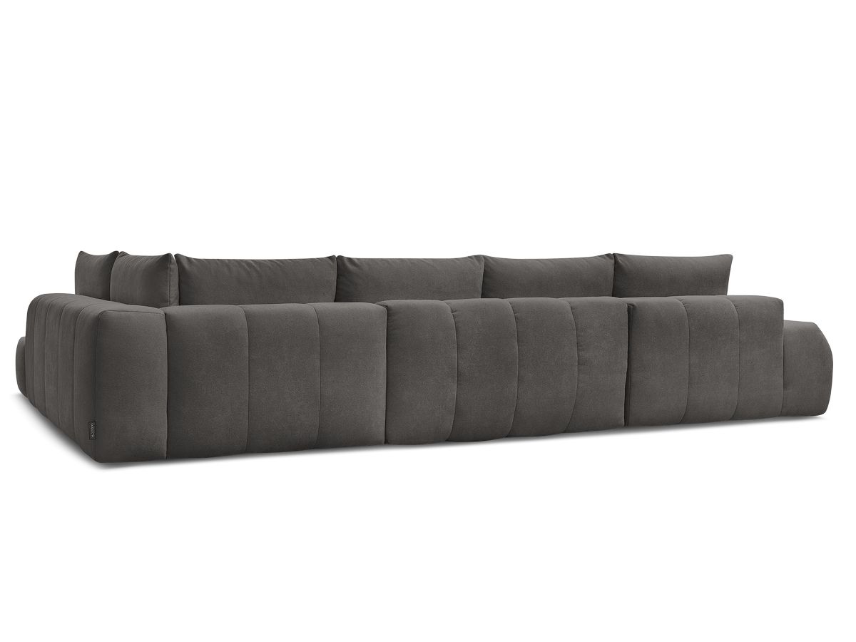 Canapé panoramique convertible coffre EVEREST tissu texturé