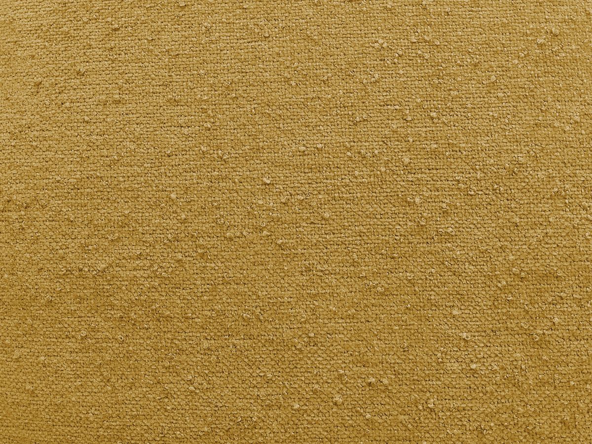 Canapé d'angle fixe EVEREST tissu chiné - Orange - Angle droit - 10 coussins
