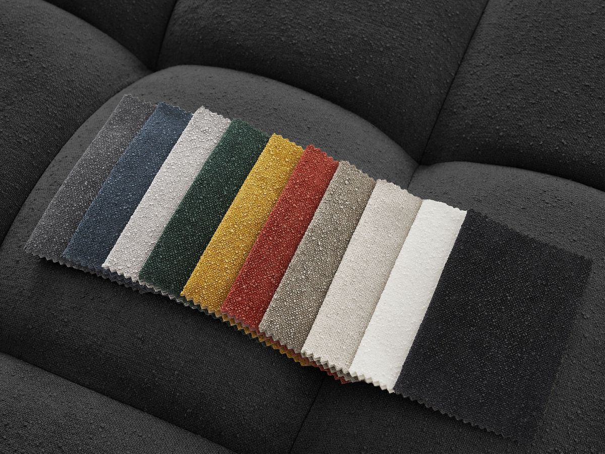 Canapé panoramique convertible coffre EVEREST tissu texturé