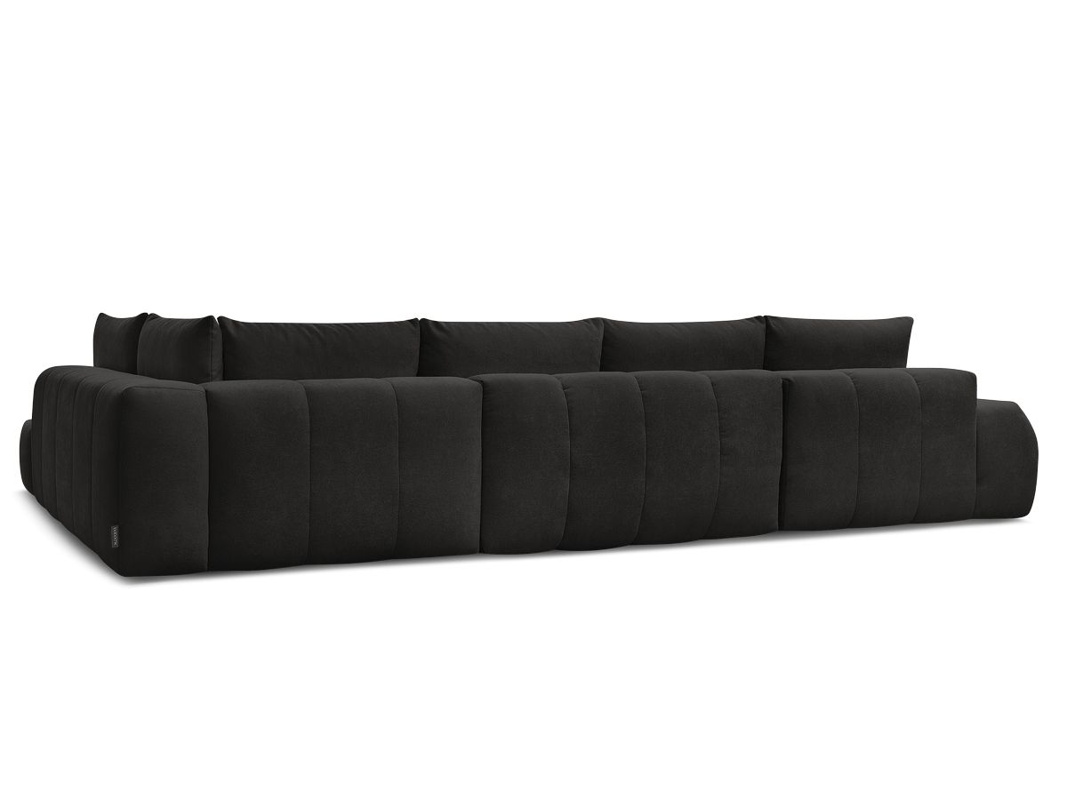 Canapé panoramique convertible coffre EVEREST tissu texturé