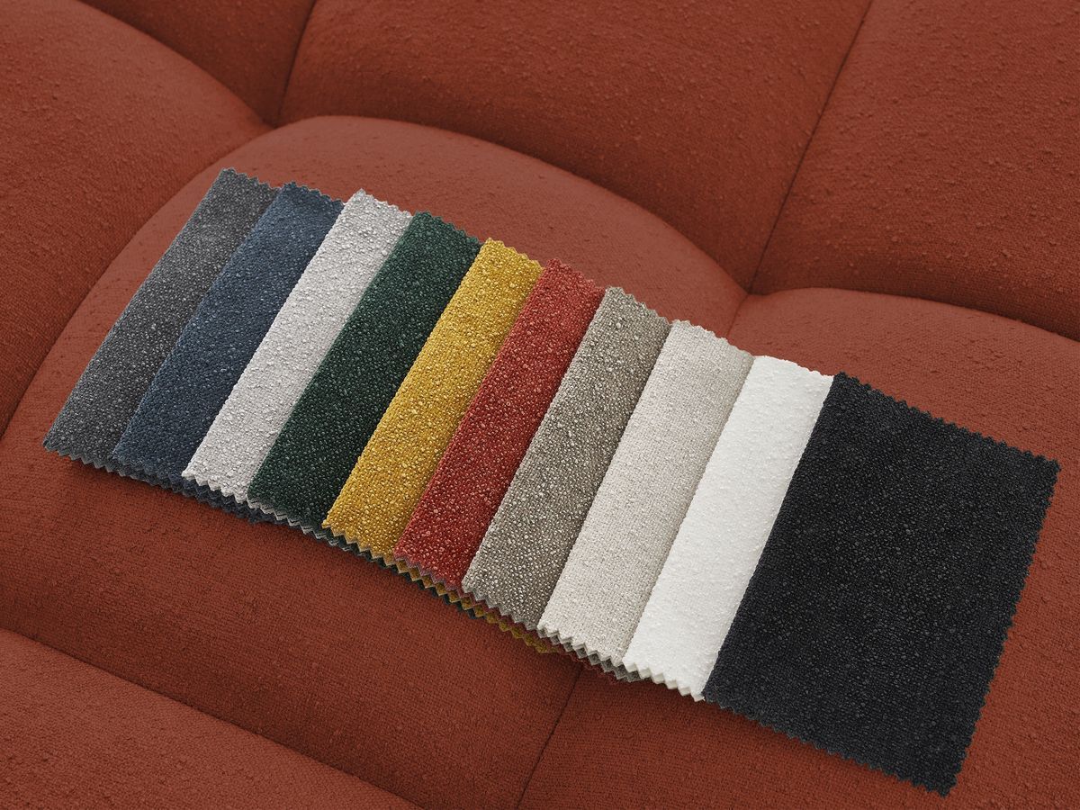 Canapé panoramique convertible coffre EVEREST tissu texturé