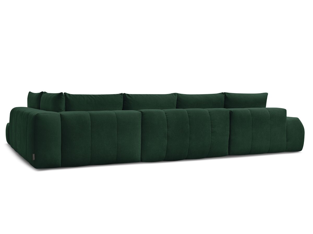 Canapé panoramique convertible coffre EVEREST tissu texturé