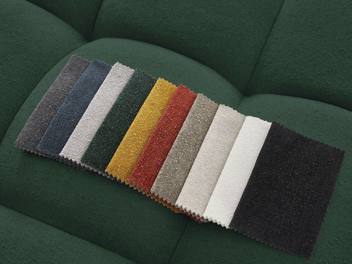 Canapé panoramique convertible coffre EVEREST tissu texturé