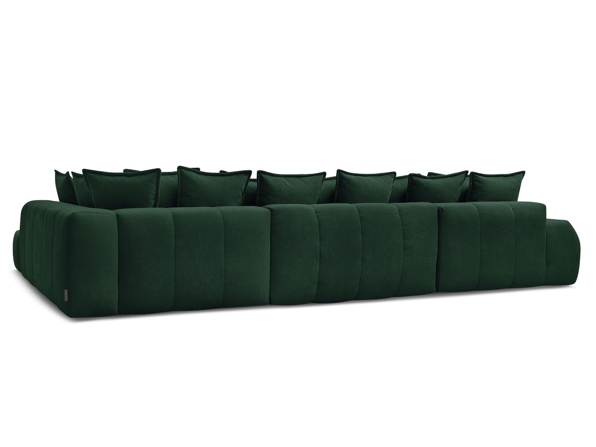 Canapé panoramique convertible coffre EVEREST tissu texturé