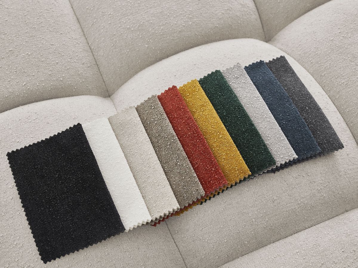Canapé panoramique convertible coffre EVEREST tissu texturé