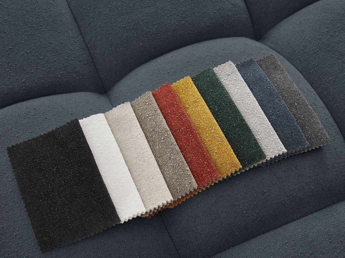 Canapé panoramique convertible coffre EVEREST tissu texturé