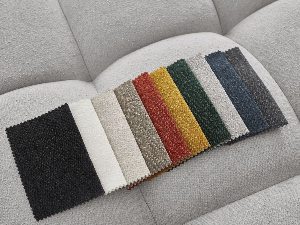 Canapé panoramique convertible coffre EVEREST tissu texturé