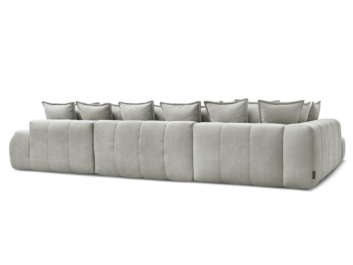 Canapé panoramique convertible coffre EVEREST tissu texturé