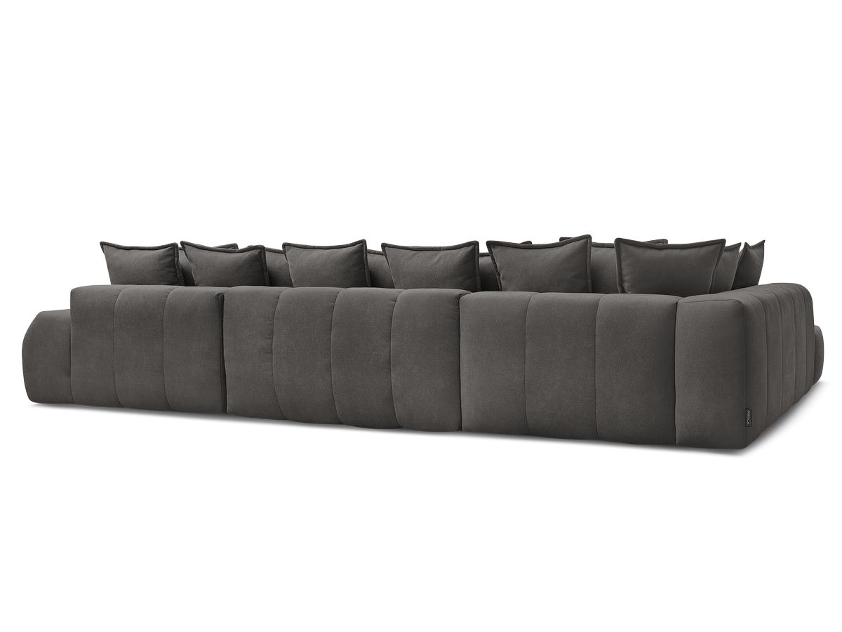Canapé panoramique convertible coffre EVEREST tissu texturé