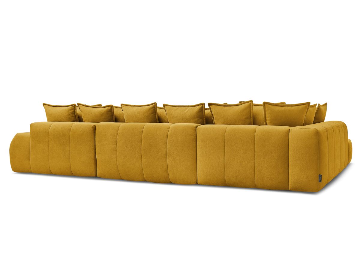 Canapé panoramique convertible coffre EVEREST tissu texturé