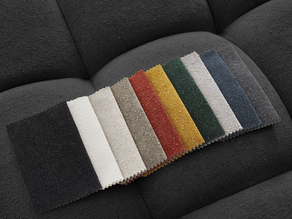 Canapé panoramique convertible coffre EVEREST tissu texturé