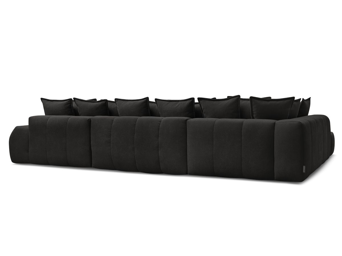 Canapé panoramique convertible coffre EVEREST tissu texturé