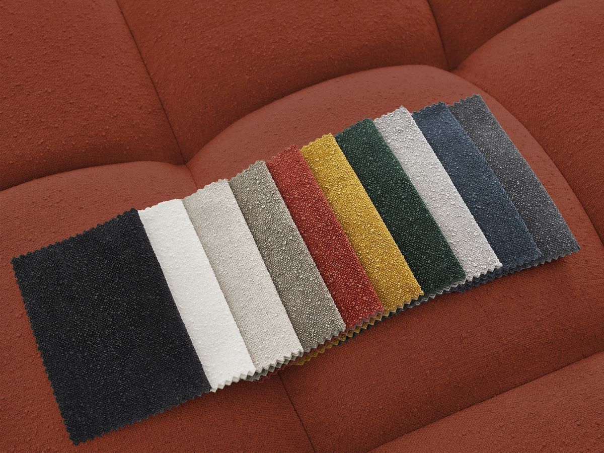 Canapé panoramique convertible coffre EVEREST tissu texturé