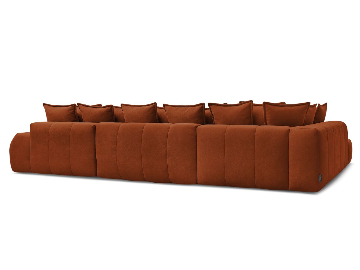 Canapé panoramique convertible coffre EVEREST tissu texturé