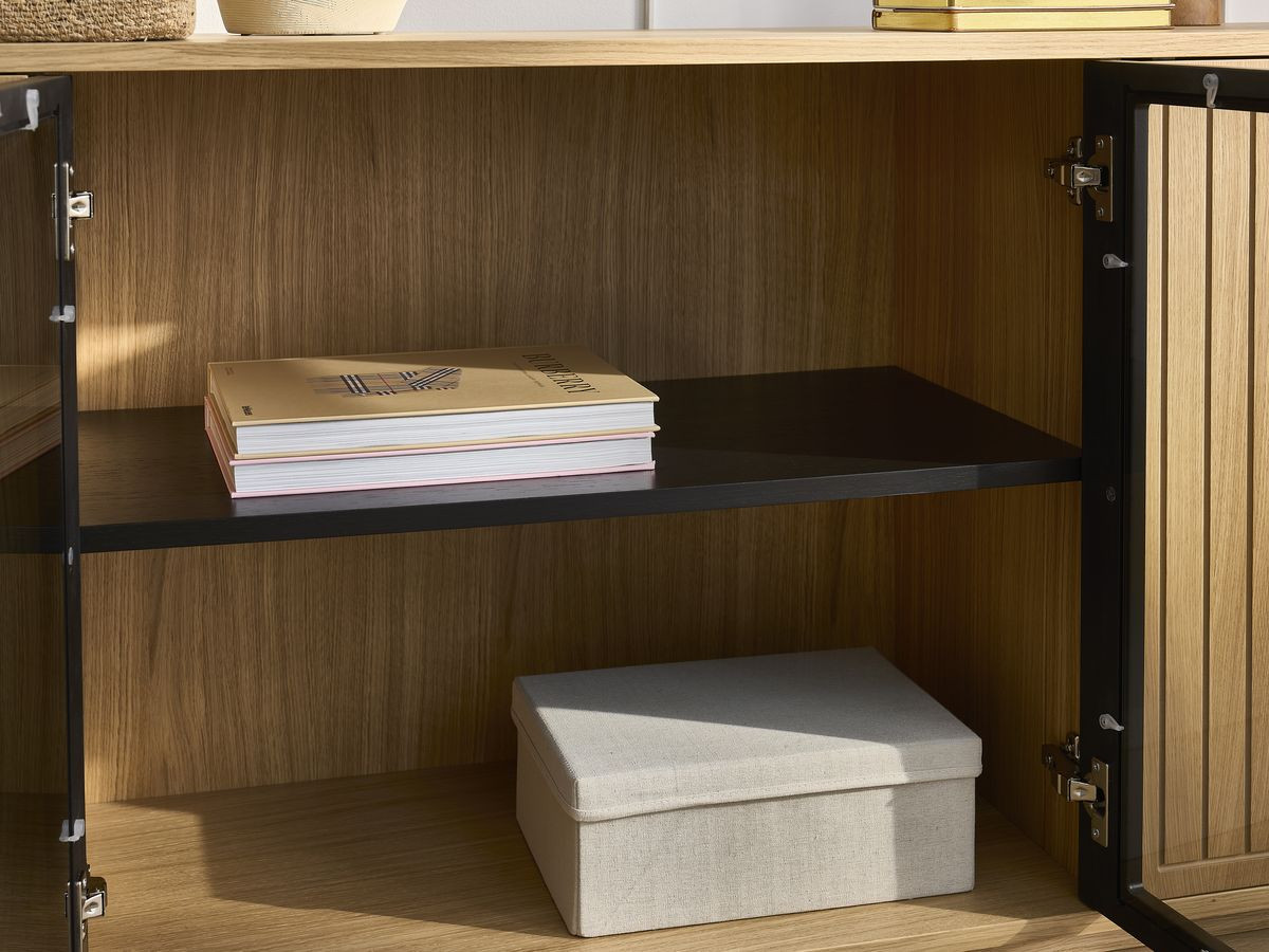 Canapé d'angle fixe EVEREST tissu chiné - Orange - Angle droit - 10 coussins