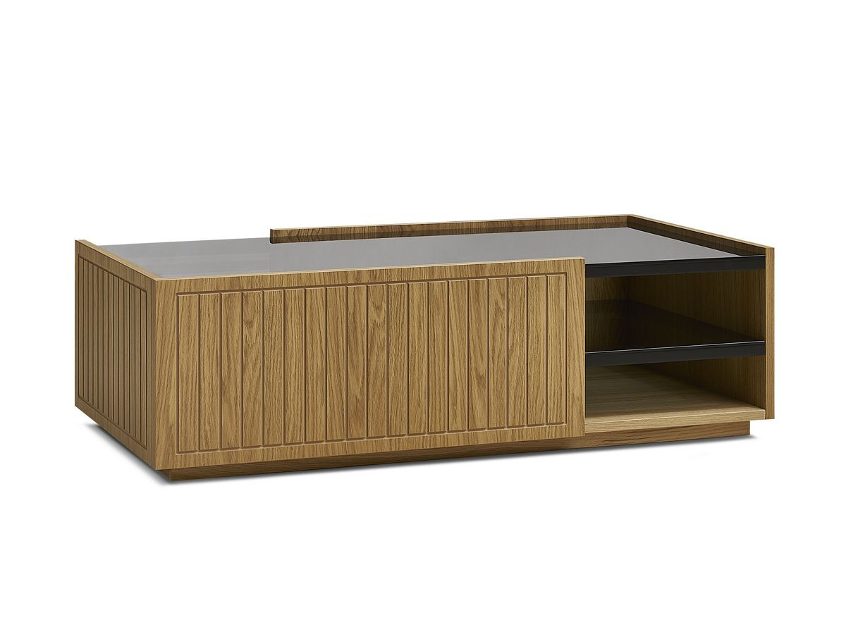 THEMYS 100 cm salontafel in massief eiken fineer